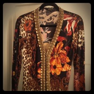 Roberto Cavalli print cardigan
